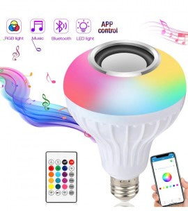 Bluetooth Speaker Bulb with RGB LED